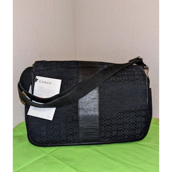 Coach 77004 Signature LG Multi-Use Shoulderbag Laptop Messenger Baby w/Wristlet - Picture 4 of 11